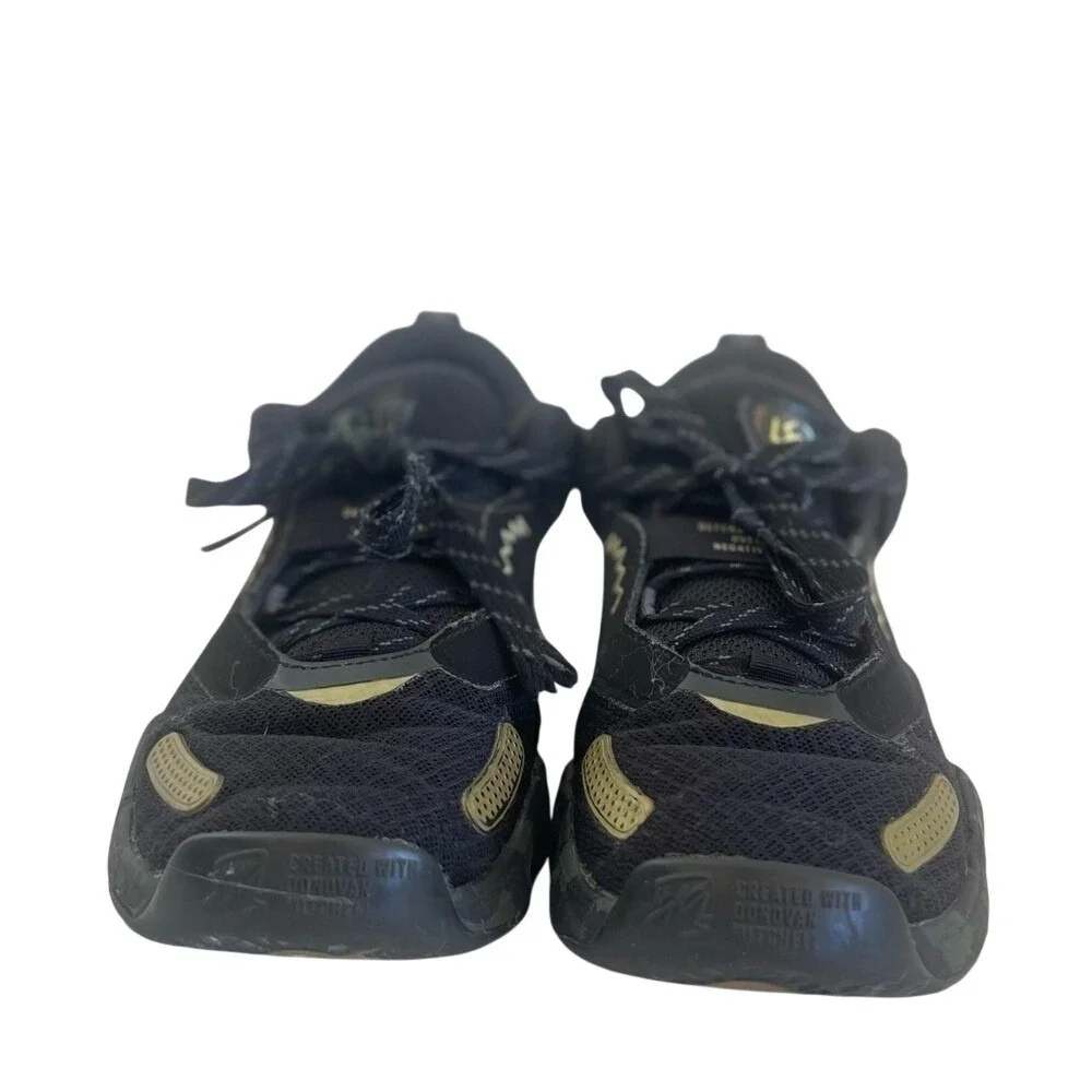 Adidas D.O.N. Issue 3 Mens Basketball Shoes Black Gold‎ Size 7